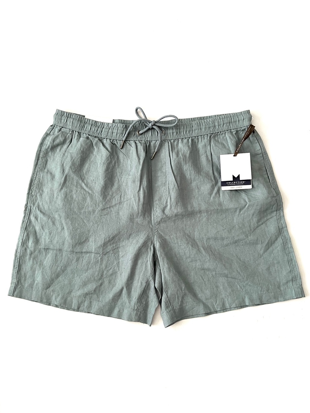 NWT Collection Men’s 100% Linen Shorts – Size XL